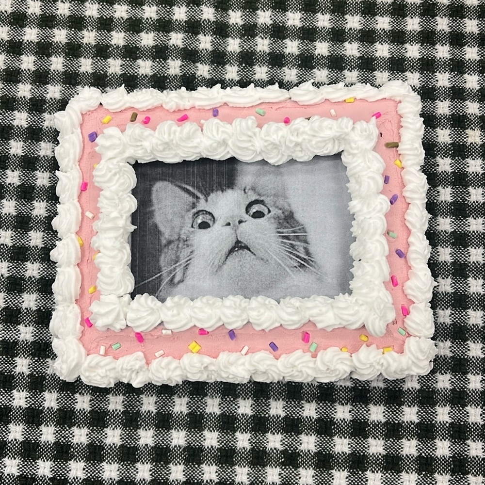 Handmade cake frame
